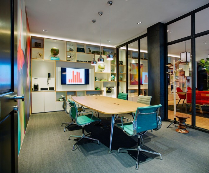 societyM meeting room 4 at citizenM Schiphol Airport hotel